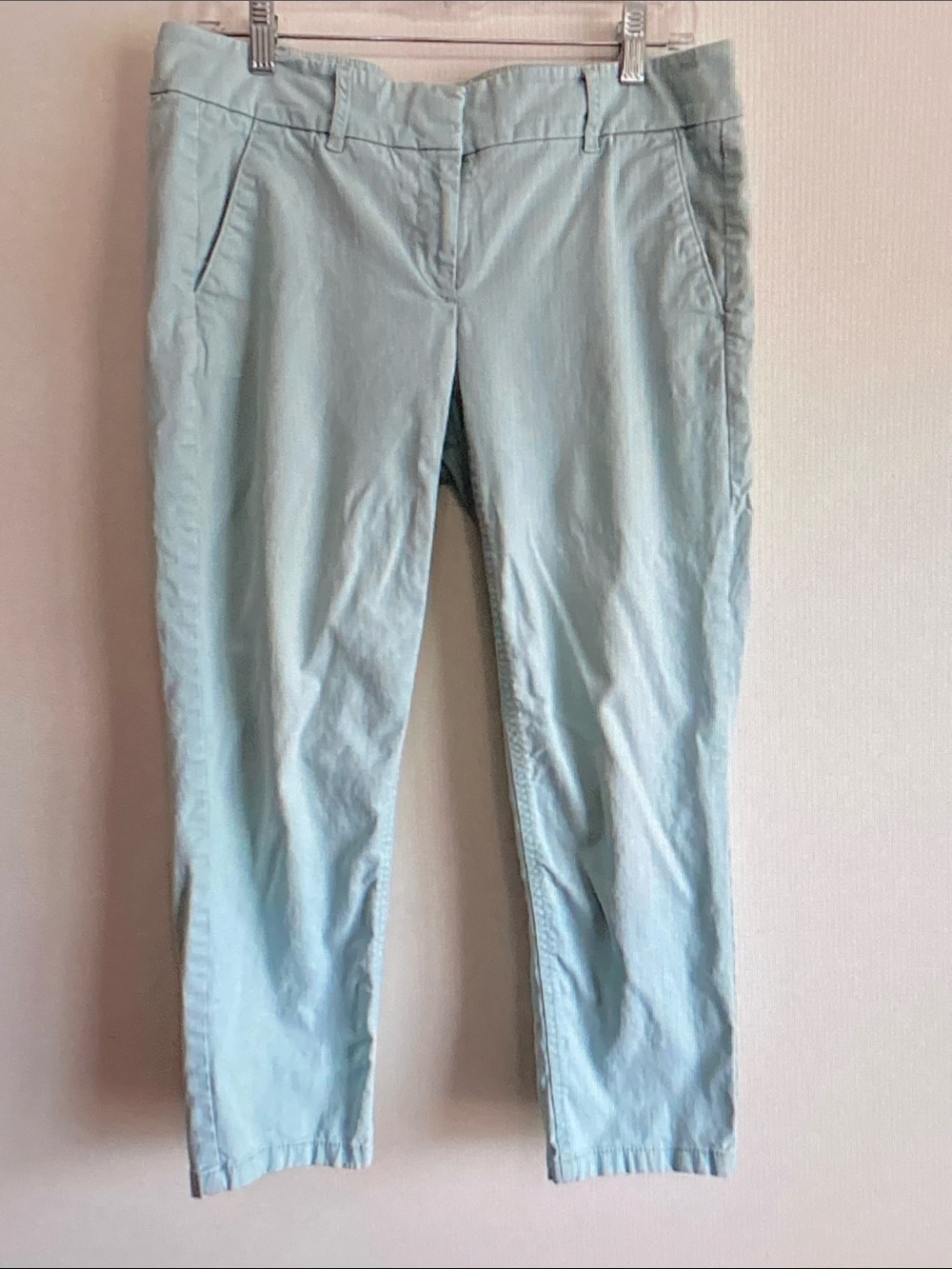 LOFT Pale Aqua Slim Ankle Pants